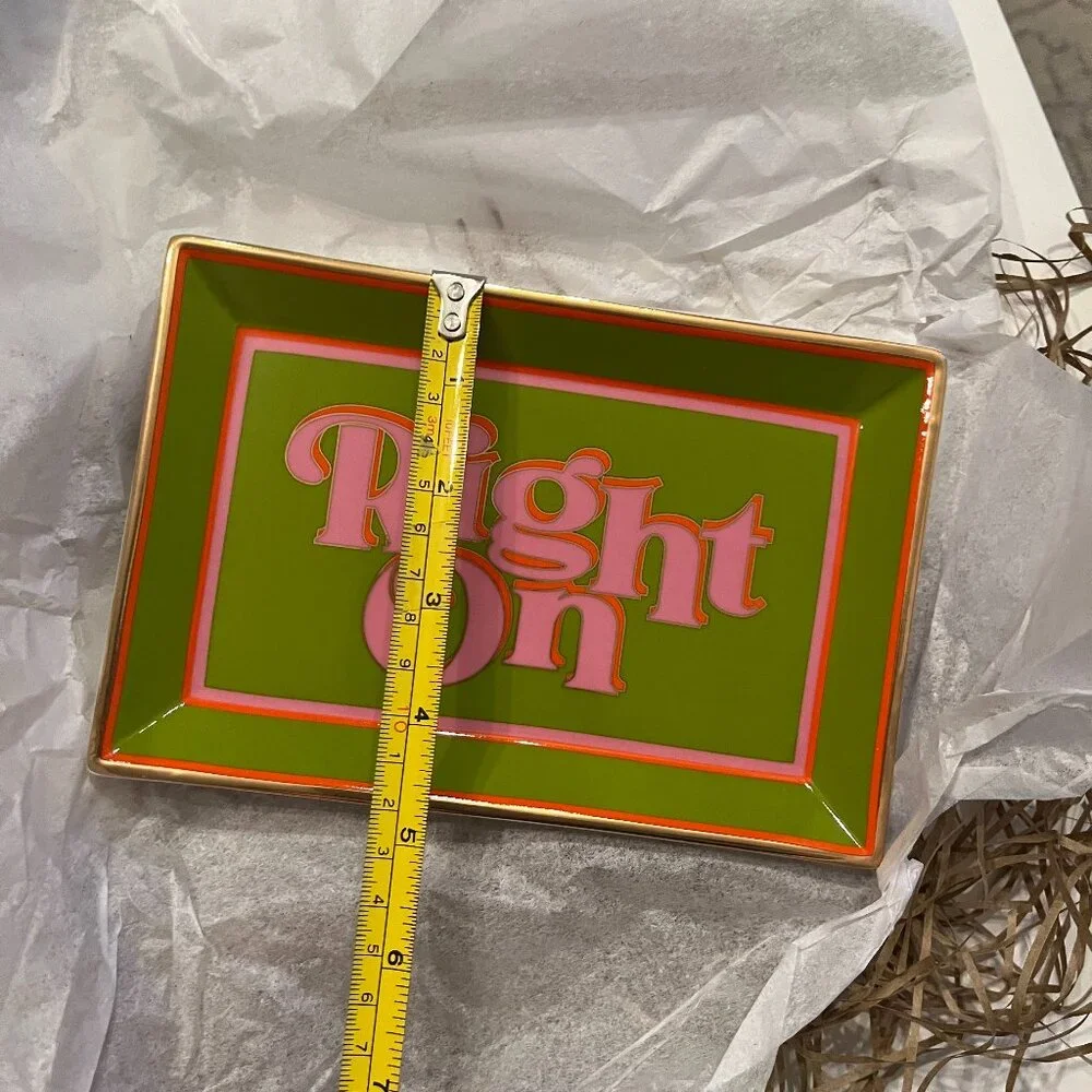 Jonathan Adler Right‎ On Rectangle Tray Deep Thoughts Porcelain Decor